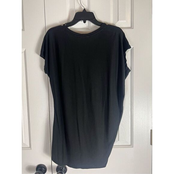 Athleta Womens Black Slant Hemline Blouse Size Small - Picture 4 of 4